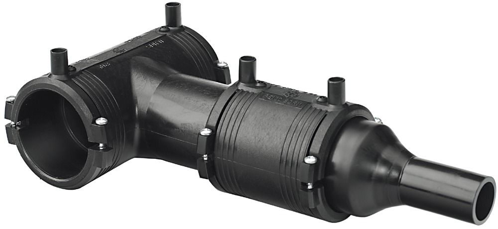 PE100 E/F RED.TEE KIT 90-50MM