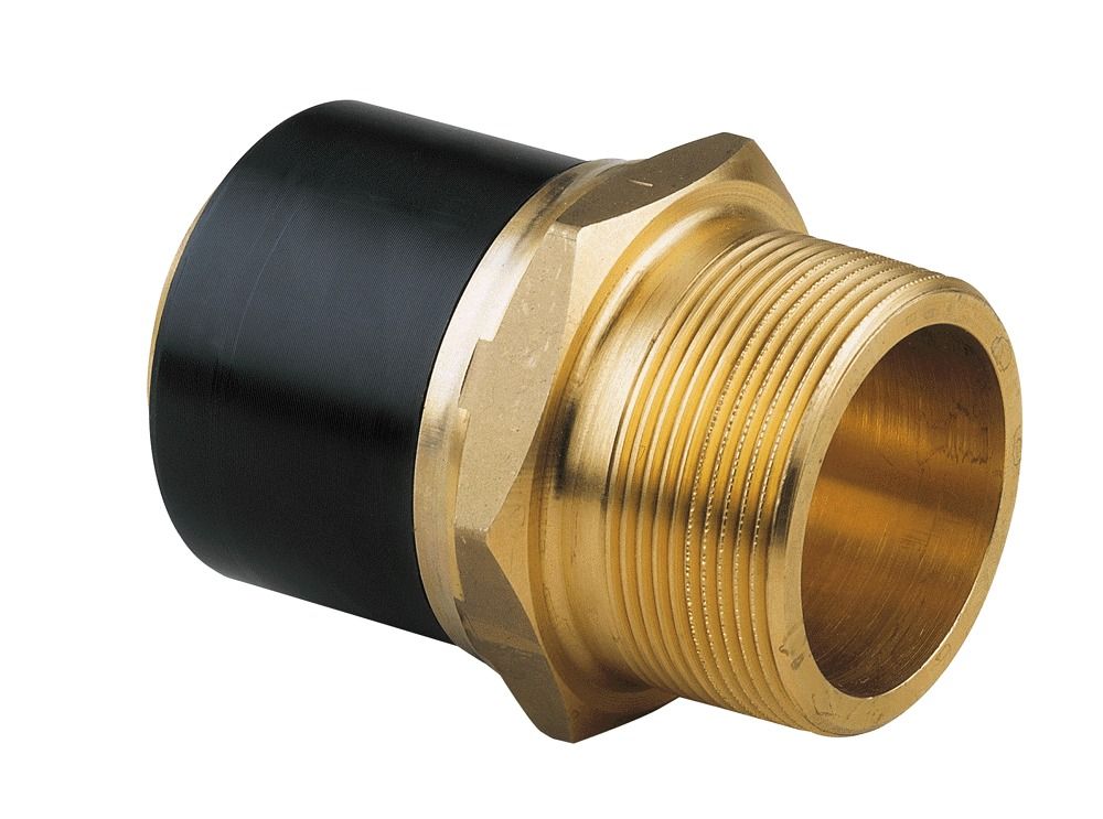 PE100 TRANSITION ADAPTOR PE/BRASS MALE 50X11/2''
