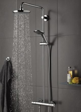 GROHE EUPHORIA 110 MASSAGE, SHOWER RAIL SET, 3 SPRAYS | CHROME