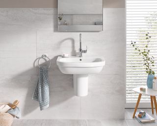 GROHE EURO CERAMIC COUNTER TOP BASIN 60 | ALPINE WHITE, 600MM X 480MM