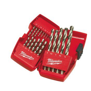 MILWAUKEE HSS-G DRILL BITS (25-PIECE). PLASTIC CASSETTE