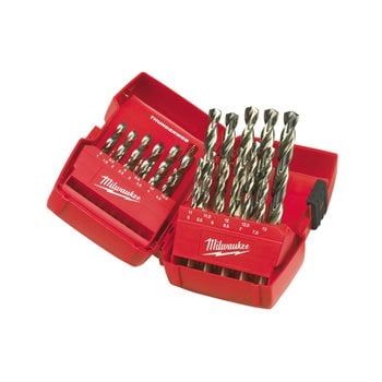 MILWAUKEE HSS-G DRILL BITS (25-PIECE). PLASTIC CASSETTE