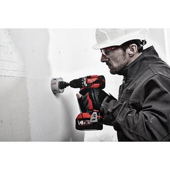 MILWAUKEE M18 COMPACT BRUSHLESS PERCUSSION DRILL KIT, 1 X 2.0/ 1 X 4.0 AH BAT PACKS, M12-18 C CHR