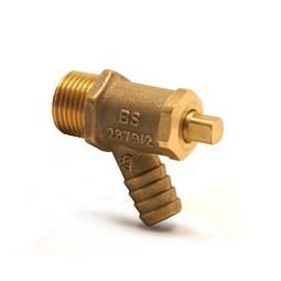 PEGLER BRASS DRAINCOCK, MALE TAPER THREAD, 833 | 1/2 IN