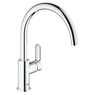 GROHE BAUEDGE SINGLE-LEVER SINK MIXER, SWIVEL SPOUT | CHROME 1/2 IN