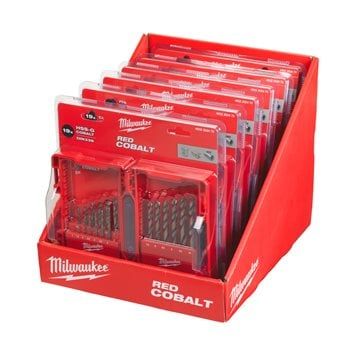MILWAUKEE HSS GROUND COBALT DRILL BIT DIN 338 |25 PC SET