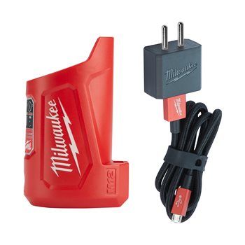 MILWAUKEE M12 COMPACT CHARGER AND POWER SOURCE