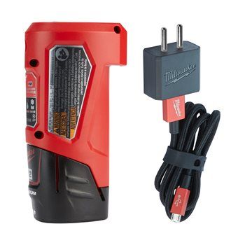 MILWAUKEE M12 COMPACT CHARGER AND POWER SOURCE