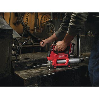 MILWAUKEE M18 GREASE GUN KIT, 1 X 2.0 AH BATTERY PACK, M12-18 C CHARGER, KITBOX