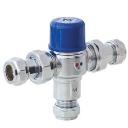 PEGLER THERMOSTATIC MIXING VALVE, COPPER X COPPER PEG402 | 22 MM