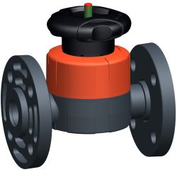 UPVC DIAPHRAGM VALVE WITH BACKING FLANGE -FLANGE TYPE 517 EPDM 32MM