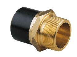 PE100 TRANSITION ADAPTOR PE/BRASS MALE 25X3/4