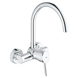 GROHE CONCETTO SINGLE-LEVER SINK MIXER 360 DEG SWIVEL | 1/2 IN | CHROME