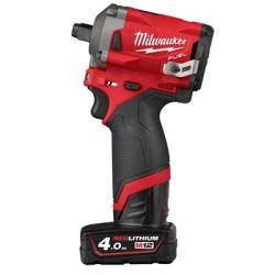 MILWAUKEE 1/2 STUBBY IMPACT WRENCH [M12FIWF12-402X] |12V, 2 X 4.0AH LI-ION BATTERIES, CHARGER