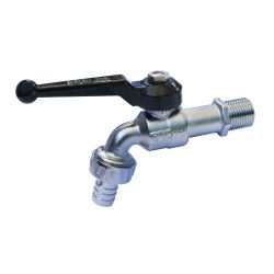 PEGLER CHROME PLATED BRASS HOSE UNION BALL TYPE BIBTAP PB52 HU | ½ IN