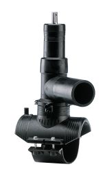 PE100 E/F TAPPING VALVE 360DEG R/OUTLET 160 X 63MM