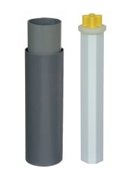 EXT. SPINDLE TELESCOPIC L=0.55-0.95M 20-75MM