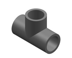 UPVC SCH80 TEE 90DEG SXS 10