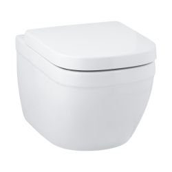GROHE EURO CERAMIC WALL HUNG WC, RIMLESS | ALPINE WHITE