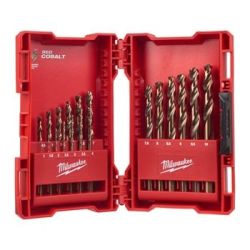 MILWAUKEE HSS GROUND COBALT DRILL BIT DIN 338 |25 PC SET
