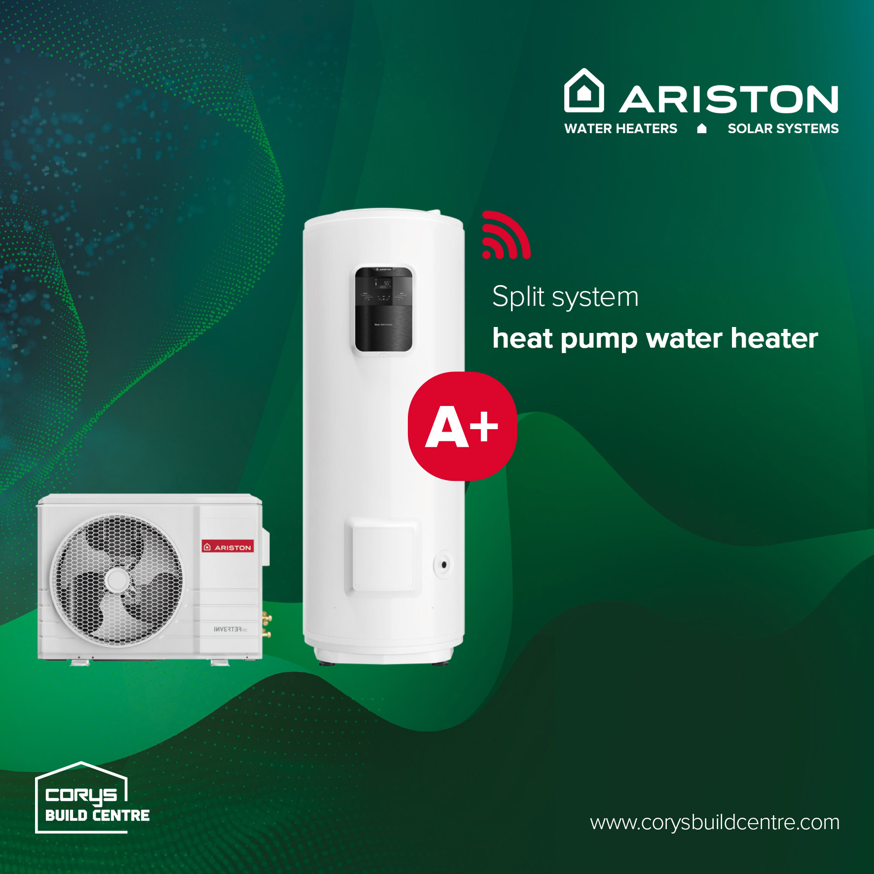Split system - Heat Pump Water Heater